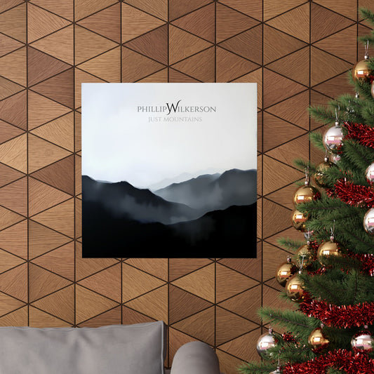 Minimalist Mountain Wall Art - Just Mountains by Phillip Wilkerson