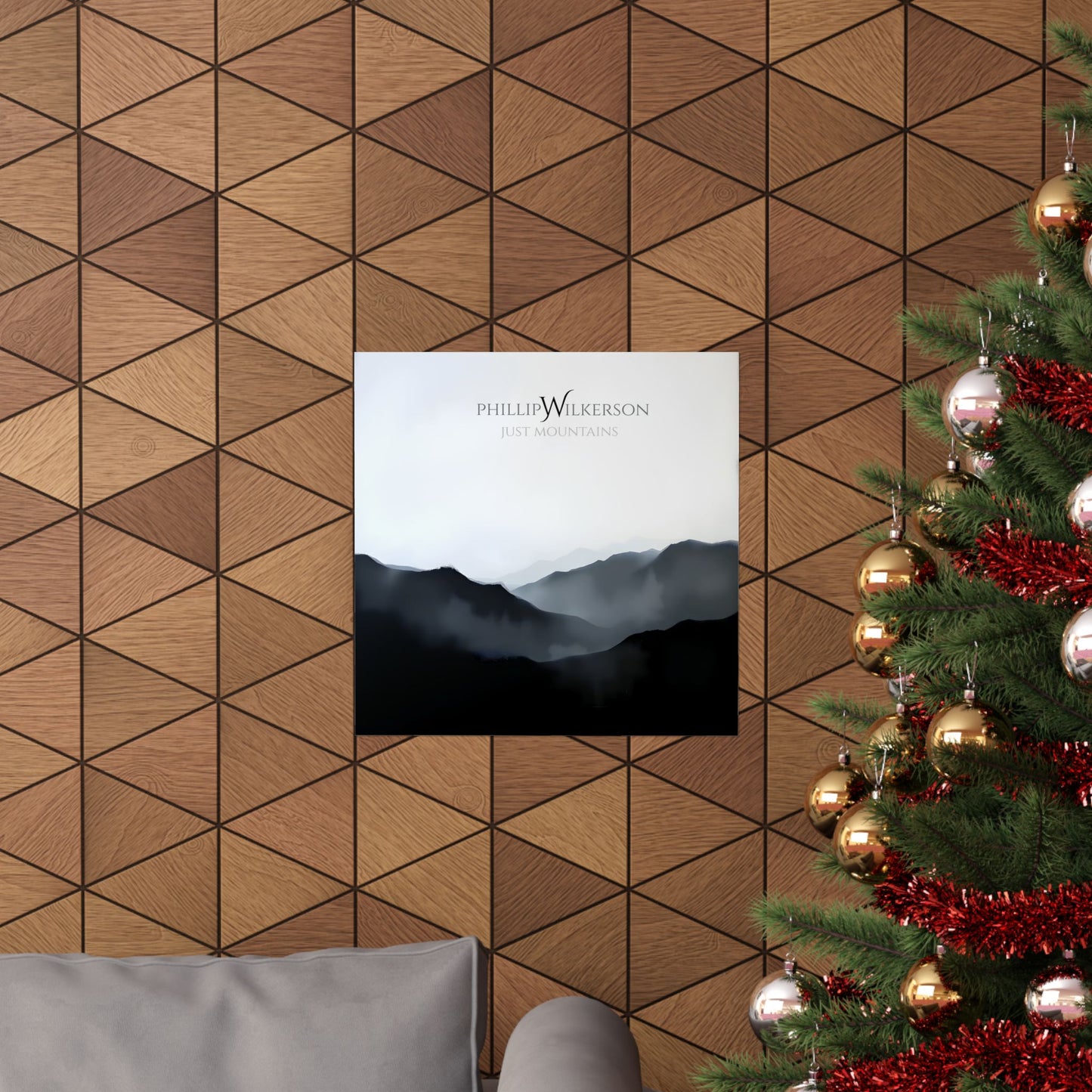 Minimalist Mountain Wall Art - Just Mountains by Phillip Wilkerson