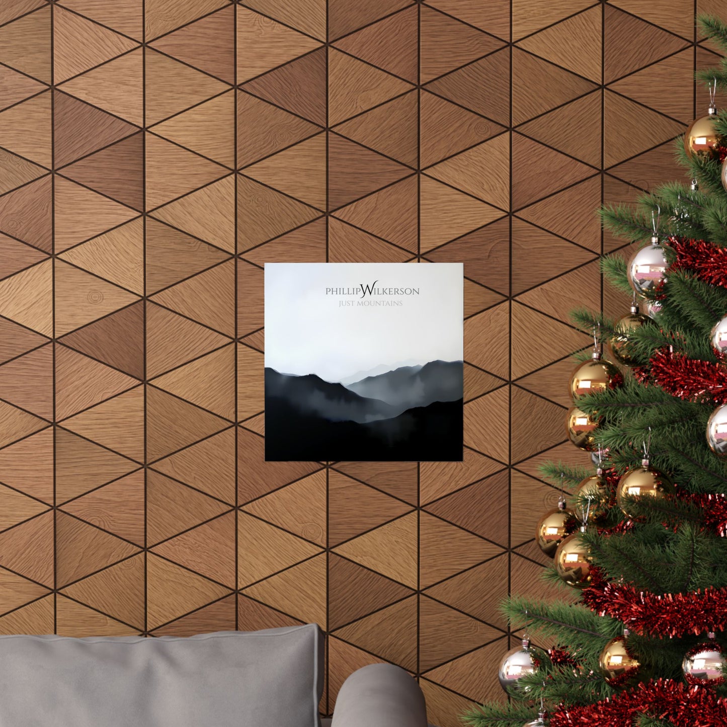 Minimalist Mountain Wall Art - Just Mountains by Phillip Wilkerson